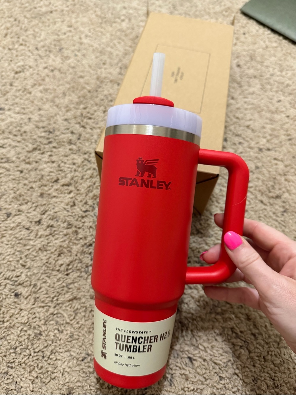 Stanley 30 oz Red Quencher H2.0 Tumbler